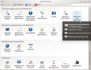 KDE - System settings